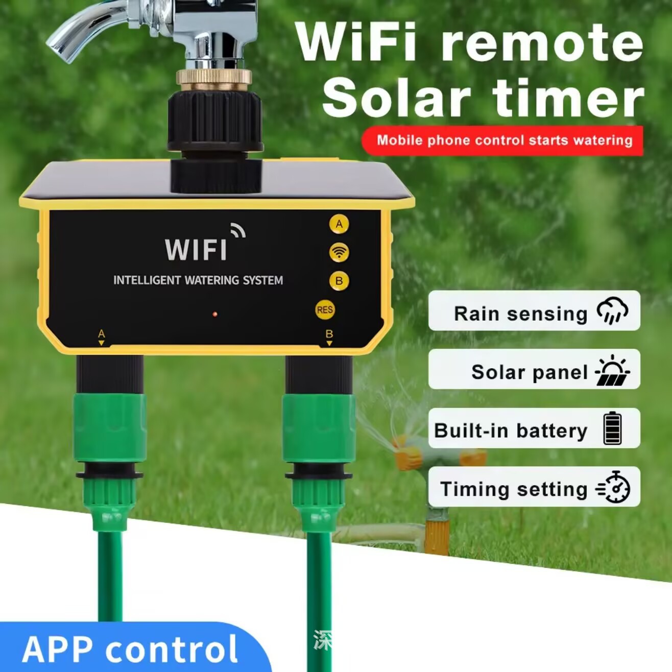 Tuya WiFi Solar Water Valve Ir - Timer Dual Outlet 评论和价格