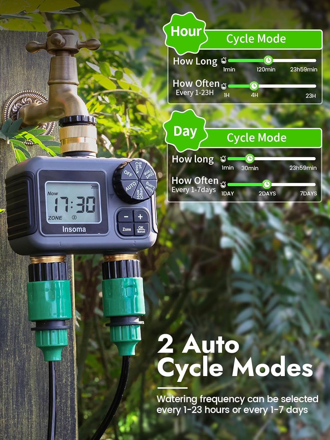Insoma Smart Irrigation Wateri - Timer Dual Outlet 评论和价格