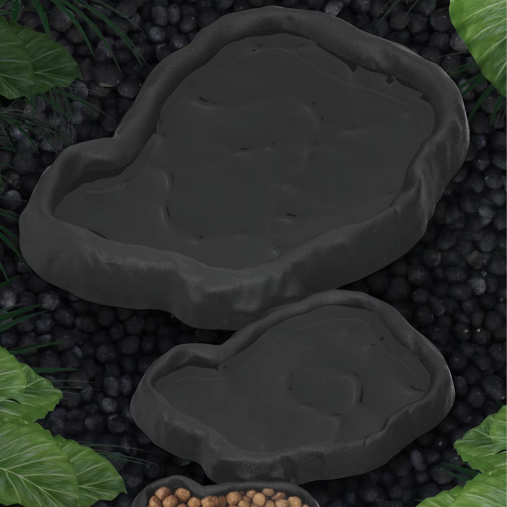 ABS Resin Reptile Feeder Bowl  - Water Dish Reptile 评论和价格