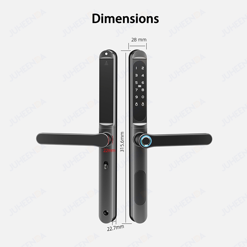 TTLock App Smart Aluminum Door - Glass Door Hinge 评论和价格